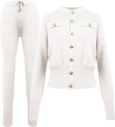 2 delige  Comfy Set Jin, Comfy Broek & Vest Creme