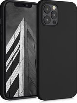 kwmobile telefoonhoesje geschikt voor Apple iPhone 12 Pro Max - Hoesje voor smartphone - Back cover in mat zwart