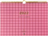 A-Journal Familieplanner - 2022 - Roze