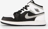 Nike Air Jordan 1 Mid, Black/White-LT Smoke Grey, 554725 073, EUR 38.5