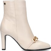 Notre-V 27439 Enkellaarsjes - Enkelboots met rits - Dames - Wit - Maat 39