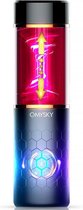 OMYSKY® Handsfree Power Stroking Automatische zuigende Mond Masturbator - Spin rotation 6 speed - USB - swordsman