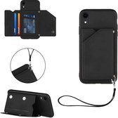 Luxe PU Lederen Wallet Case Geschikt Voor Apple iPhone XR (6.1 Inch) - Portemonnee Back Cover Hoesje Met Multi Stand Functie - Kaarthouder Card Case Beschermhoes Sleeve Met Pasjes