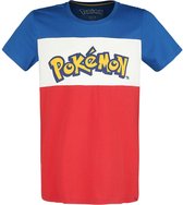 Pokémon - Colour Block Heren T-shirt - M - Multicolours