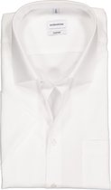 Seidensticker comfort fit overhemd - korte mouw - wit - Strijkvrij - Boordmaat: 41
