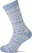 Koukleum dames sokken - Dessin licht blauw - maat 35/38