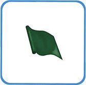 Groene vlaggen zonder print - set van 9 stuks