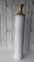 Vaas Karyna XL - Boho  -  Home Metal Art - metalen vaas - decoratie woonkamer - vensterbank  - metaal  Ibiza style - Ruwe afwerking -  91 CM hoog