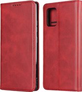 Bookcase Samsung Galaxy A52 | Étui en cuir PU de haute qualité | Apparence Luxe | Étui pour téléphone | Porte-monnaie | Rouge