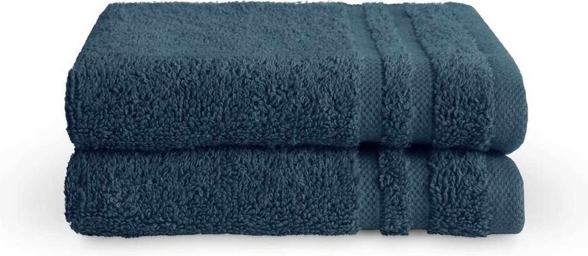 Byrklund Handdoeken set - Byrklund - 2-delig - 2x 30x50 - 100% katoen - Navy