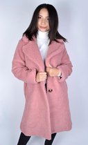 Oversized Teddy Jas - Winterjas - Roze