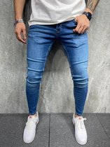 Skinny Jeans Mannen Gescheurde Jeans Mannelijke 2021 Nieuwe Casual Gat Straat Hip Hop Slanke Denim Broek Man Mode jogger Broek