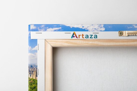 Artaza Canvas Schilderij New York - 90x90 cm - Wanddecoratie Skyline - Muurdecoratie Central Park - Schilderijen Op Canvas