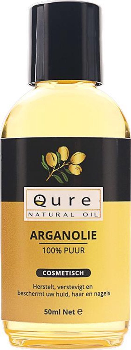 Arganolie 50ml | Biologisch | 100% Puur & Onbewerkt | Argan Olie voor Gezicht, Haar en Lichaam | Huidolie | Haarolie | Moroccan Argan Oil