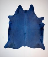 KOELAP Koeienhuid Vloerkleed - Blauw Egaal Modern - 210 x 235 cm - 1003978