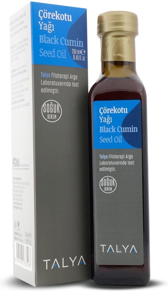 Goedkoopste Talya Zwartzaad Olie 250 ml (Zwarte Komijnzaad Olie,Nigella sativa Oil, Black Seed Oil