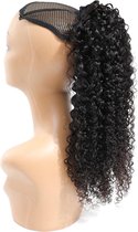 Braziliaanse Remy half pruik - 26 inch -golf - U part wig human hair- donkerbruine pruiken- echt menselijke haren