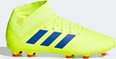 adidas - NEMEZIZ 18.3 FG J - Voetbalschoenen - Kinderen - Geel/Blauw - CM8505 - Maat 37 1/3