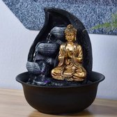 Fontein Boeddha Praya 22 cm hoog - fontein - interieur - fontein voor binnen - relaxeer - zen - waterornament - cadeau - geschenk - verjaardag - kerst - nieuwjaar - origineel - len