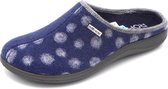 Rohde Dames Pantoffel Muil - 6551-56 Blauw/Combi - Maat 40