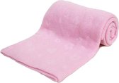 Soft Touch - Baby Fleece Winter Dekentje met Reliëf - 75x100 cm - Roze