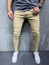 Skinny Jeans Mannen Gescheurde Jeans Mannelijke 2021 Nieuwe Casual Gat Straat Hip Hop Slanke Denim Broek Man Mode jogger Broek