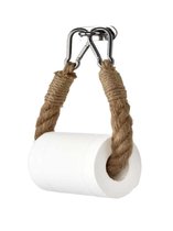 wc-papier houder- toiletpapier houder - toiletrolhouder - gevlochten touw ontwerp weefselhouder