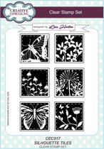 Stempel - Creative Expressions - Artist trading clear stamp set A5 silhouette tiles