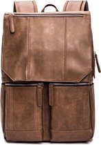 PU leren laptoptas | leren tas | bruine laptoptas | lederen tas met aansluiting