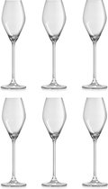 Libbey Champagneglas Iduna – 200 ml / 20 cl - Set van 6 - Elegant design - Hoge kwaliteit - Vaatwasserbestendig