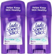 Lady Speed Stick Delicate Skin Deodorant Vrouw - Anti-Transpirant Deodorant Stick met 48 Uur Zweetbescherming - Bestseller Uit Amerika - 2 Stuks