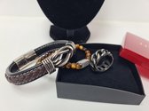 HYKS - sieraden set - geschenkset heren - Heren sieraden - armbanden - ring - ketting