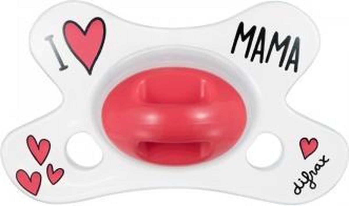 Difrax Fopspeen I Love Natural 0-6 Maanden Difrax Fopspeen I Love Natural 0-6 Maanden