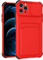 GSMNed – iPhone XS Max Rood – hoogwaardig PU Case – iPhone XS Max Rood – Card case – shockproof