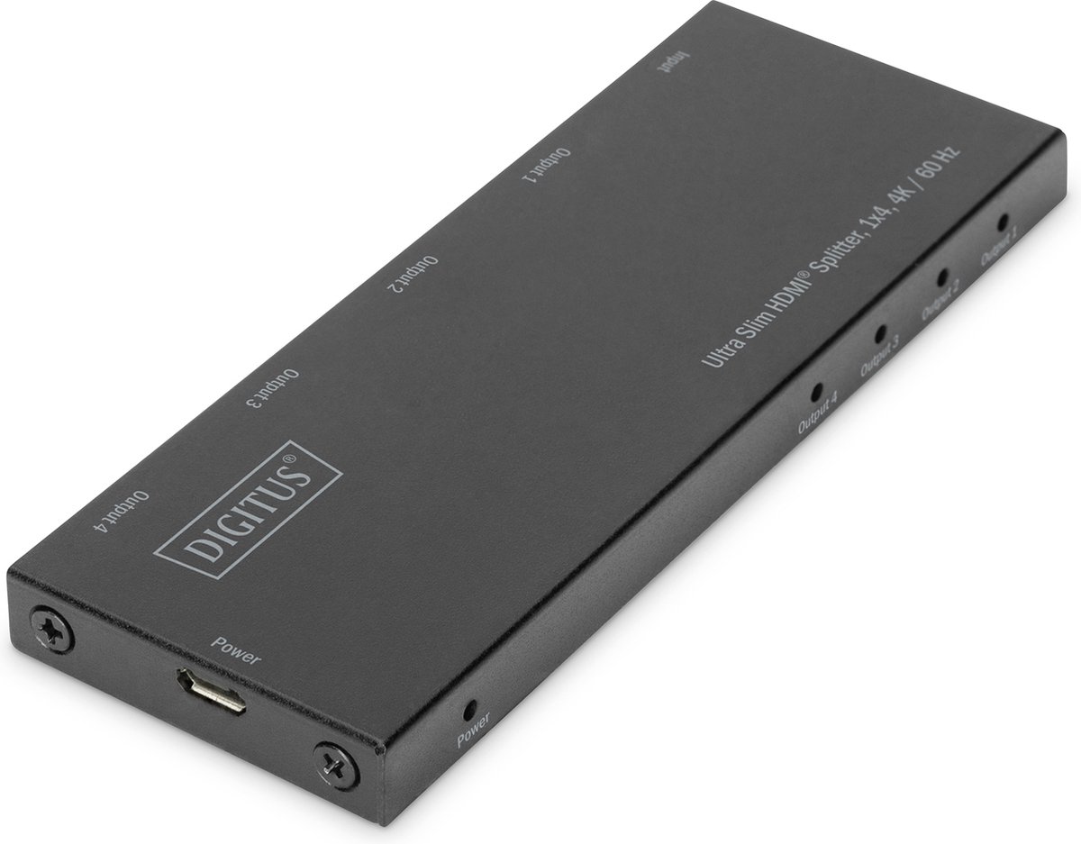 HDMI switch Digitus DIGITUS Divisor HDMI® Ultra Slim, 1x4, 4 K / 60 Hz