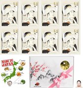 MITOMO Japan Hyaluron & Lithospermum Beauty Face Mask Giftbox - Japanse Skincare Rituals Gezichtsmaskers met Geschenkdoos - Masker Geschenkset voor Vrouwen - 8-Pack