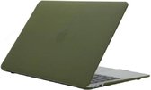 Macbook Case Cover Hoes voor Macbook Air 13 inch 2020 A2179 - A2337 M1 - Matte Donker Groen