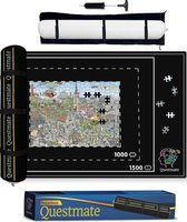 Legpuzzel Puzzelmat met Indicatielijn - Portapuzzle Puzzelkleed & Opbergsysteem met Puzzelrol – Puzzel Mat 1500 Stukjes