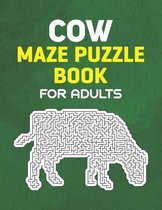 Cow Maze Puzzle Book for Adults