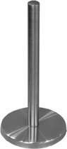 Zilveren Keukenrolhouder - RVS keukenrolhouder - Anti-slip ondergrond - Verzwaarde voet - 31 cm hoog - Designer keukenrolhouder – Modern