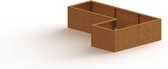 MySteel Cortenstaal plantenbak Kansas 600   - Hoogte: 300mm