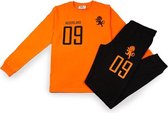 Fun2Wear - Pyjama Elftal - Oranje / zwart - Maat 86 -