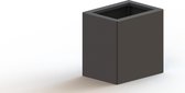 MySteel Gepoedercoat staal plantenbak Texas 300x400 Inclusief Bodemplaat - Kleur: RAL9010 (wit) - Hoogte: 300mm