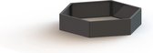 MySteel Gepoedercoat staal plantenbak Denver 1000  - Kleur: RAL9005 (zwart) - Hoogte: 400mm