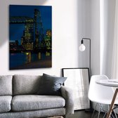 Serie Rotterdam - Foto 6 | "De Hef in het avondlicht" | Rene Schuite | 120 x 80cm | Foto op helder plexiglas (5mm} | Blind ophangsysteem