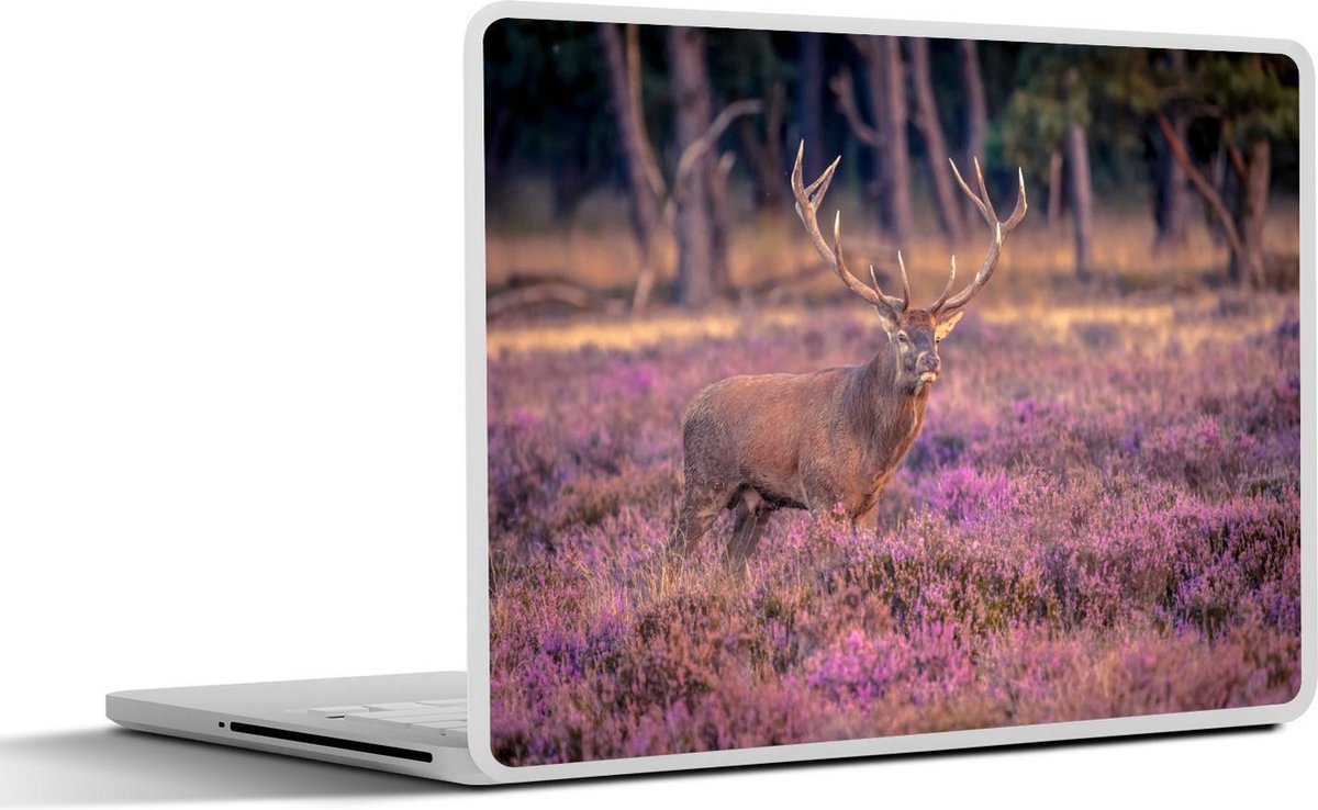 Afbeelding van product SleevesAndCases  Laptop sticker - 13.3 inch - Hert - Bloemen - Nederland