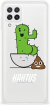 Beschermhoesje Geschikt voor Samsung Galaxy A22 4G | M22 Smartphone hoesje Cactus Poo
