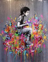 Banksy Stijl Graffiti Wall Art Print Poster Wall Art Kunst Canvas Printing Op Papier Living Decoratie 20x30m Multi-color