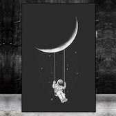 Abstract Astronaut Space Dream Stars Print Poster Wall Art Kunst Canvas Printing Op Papier Living Decoratie 40X60cm Multi-color