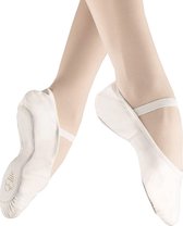 Balletschoenen meisje “Elite“ | WIT | Professionele leren balletschoen | Met hele suède zool | Ballet schoen met doorlopende zool | Maat 37